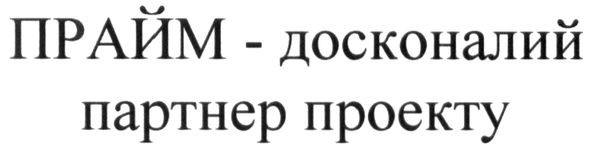 прайм-досконалий партнер проекту