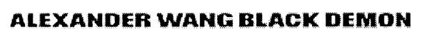 alexander wang black demon