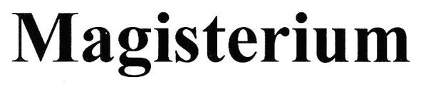 magisterium