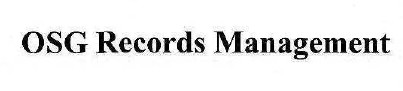 osg records management