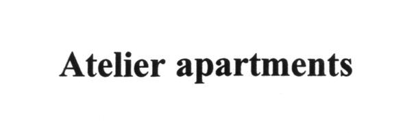 atelier apartments