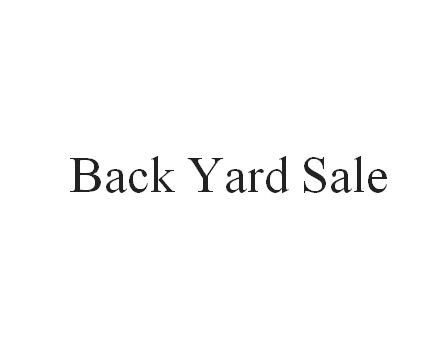 back yard sale