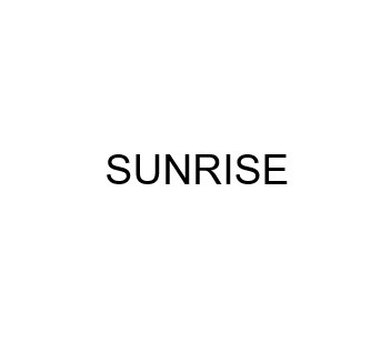 sunrise