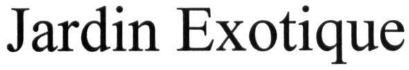jardin exotique