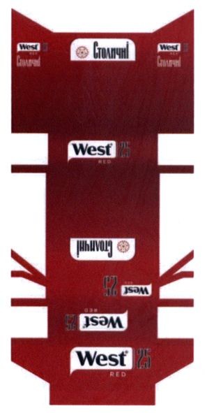 west 25 red