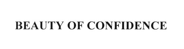 beauty of confidence