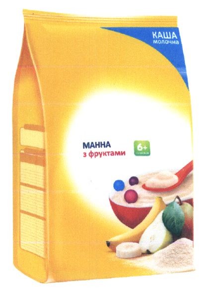 манна з фруктами