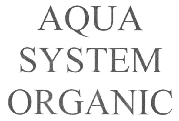aqua system organic