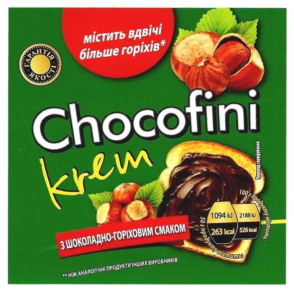 містить вдвічі більше горіхів