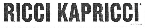 ricci kapricci