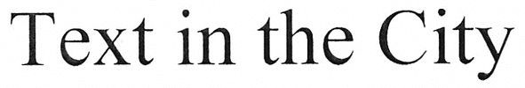 text in the city