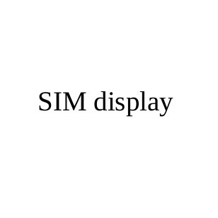 sim display