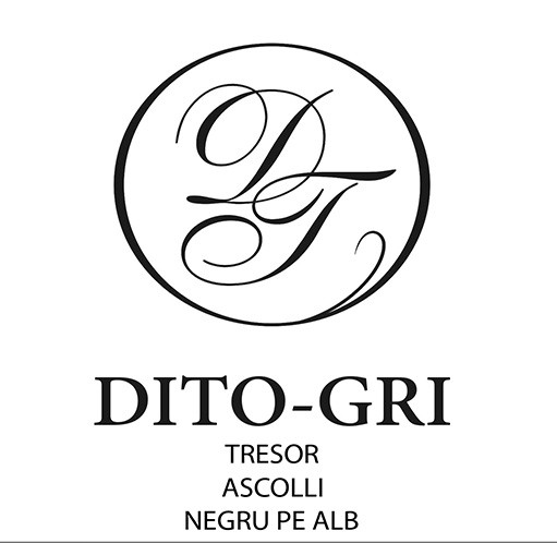 tresor ascolli negru pe alb