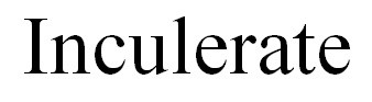 inculerate