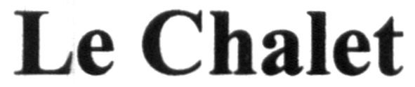 le chalet