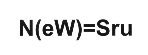 n(ew)=sru