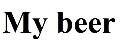 my beer