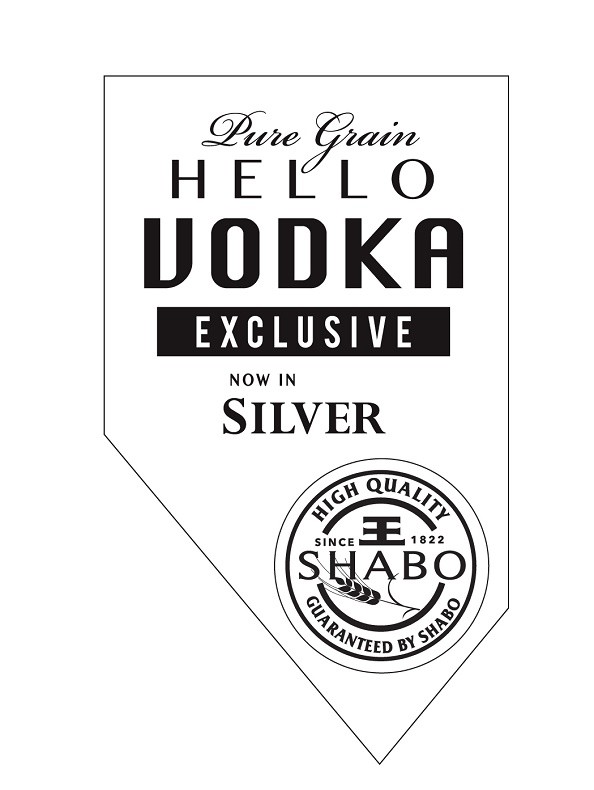 pure grain hello vodka exclusive now in silver