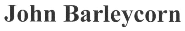 john barleycorn