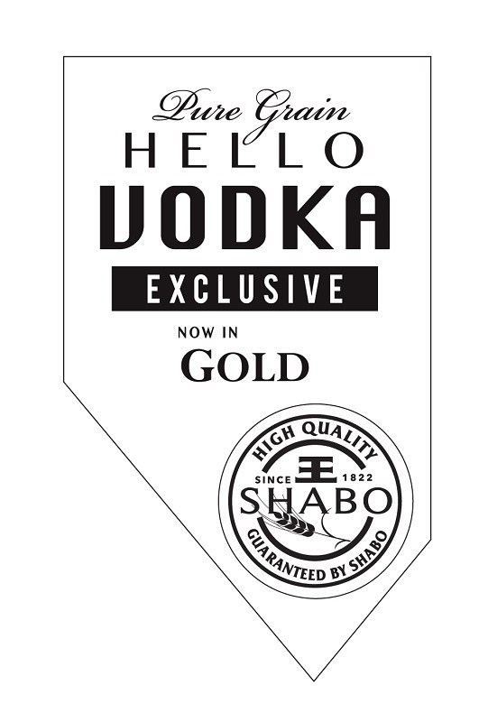 pure grain hello vodka exclusive now in gold