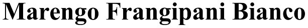 marengo frangipani bianco