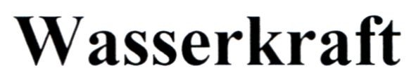 wasserkraft