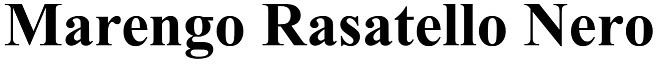 marengo rasatello nero