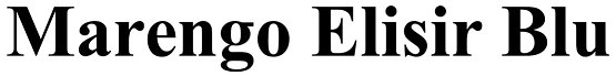 marengo elisir blu
