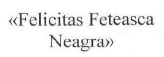 felicitas feteasca neagra