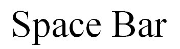 space bar
