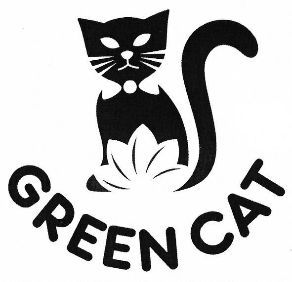 green cat