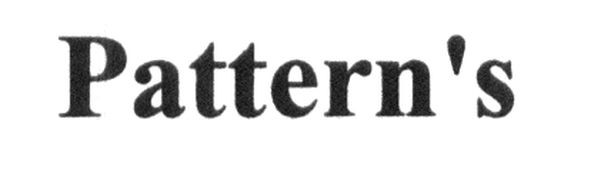 pattern`s