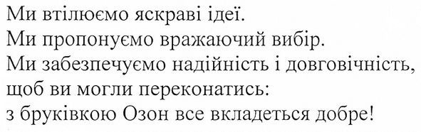 ми забезпечуємо надійність і довговічність, щоб ви могли переконатись: з бруківкою озон все вкладається добре!