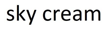 sky cream