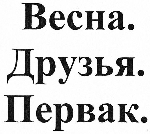 весна друзья первак