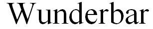wunderbar