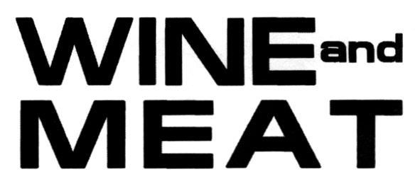 wine and meat