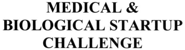 medical&biological startup challenge