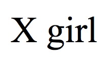 x girl