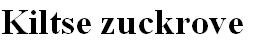 kiltse zuckrove