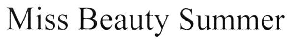 miss beauty summer