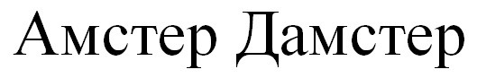 амстер дамстер