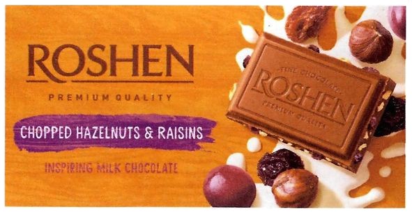 chopped hazelnuts&raisins