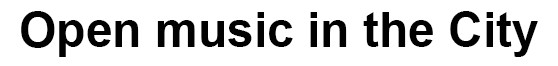 open music in the city