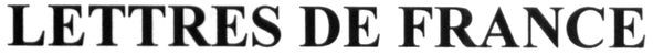 lettres de france
