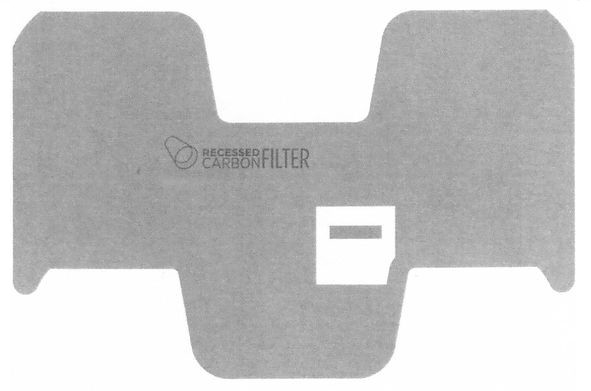 recessed carbon filter