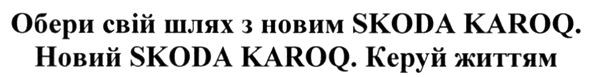 обери свій шлях з новим skoda karoq. новий skoda karoq. керуй життям