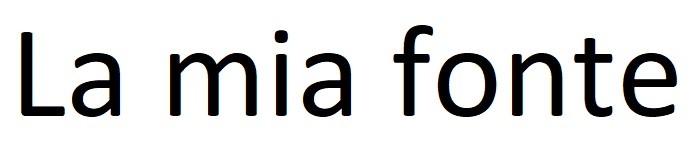 la mia fonte