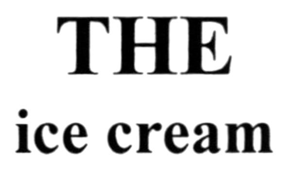 the ice cream