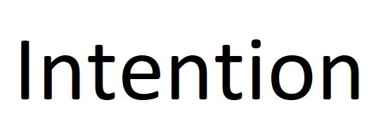 intention